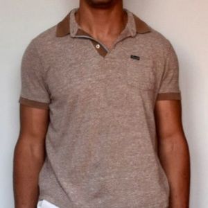 Faconable Gold Polo Shirt Men’s Large